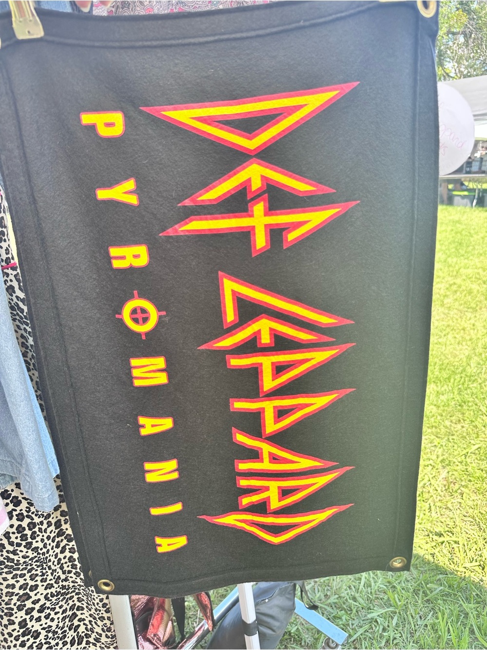 Def Leppard Pyromania Black Band Banner